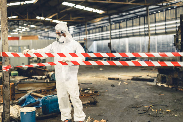 Professional Crime Scene Cleanup technician working in Johannesburg, CA